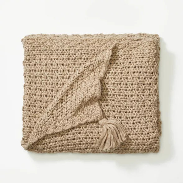 Chunky Knit Throw Blanket - Threshold™ designed with Studio McGee | Target
