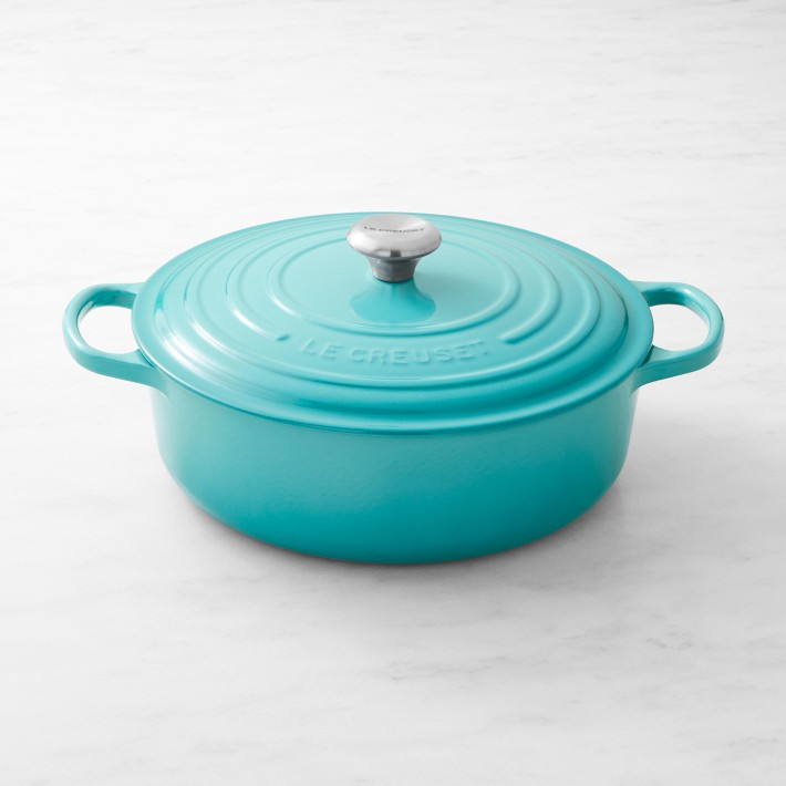 Le Creuset Signature Enameled Cast Iron Round Wide Dutch Oven, 6 3/4-Qt. | Williams-Sonoma