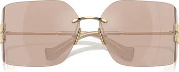 Miu Miu 80mm Oversize Irregular Sunglasses | Nordstrom | Nordstrom