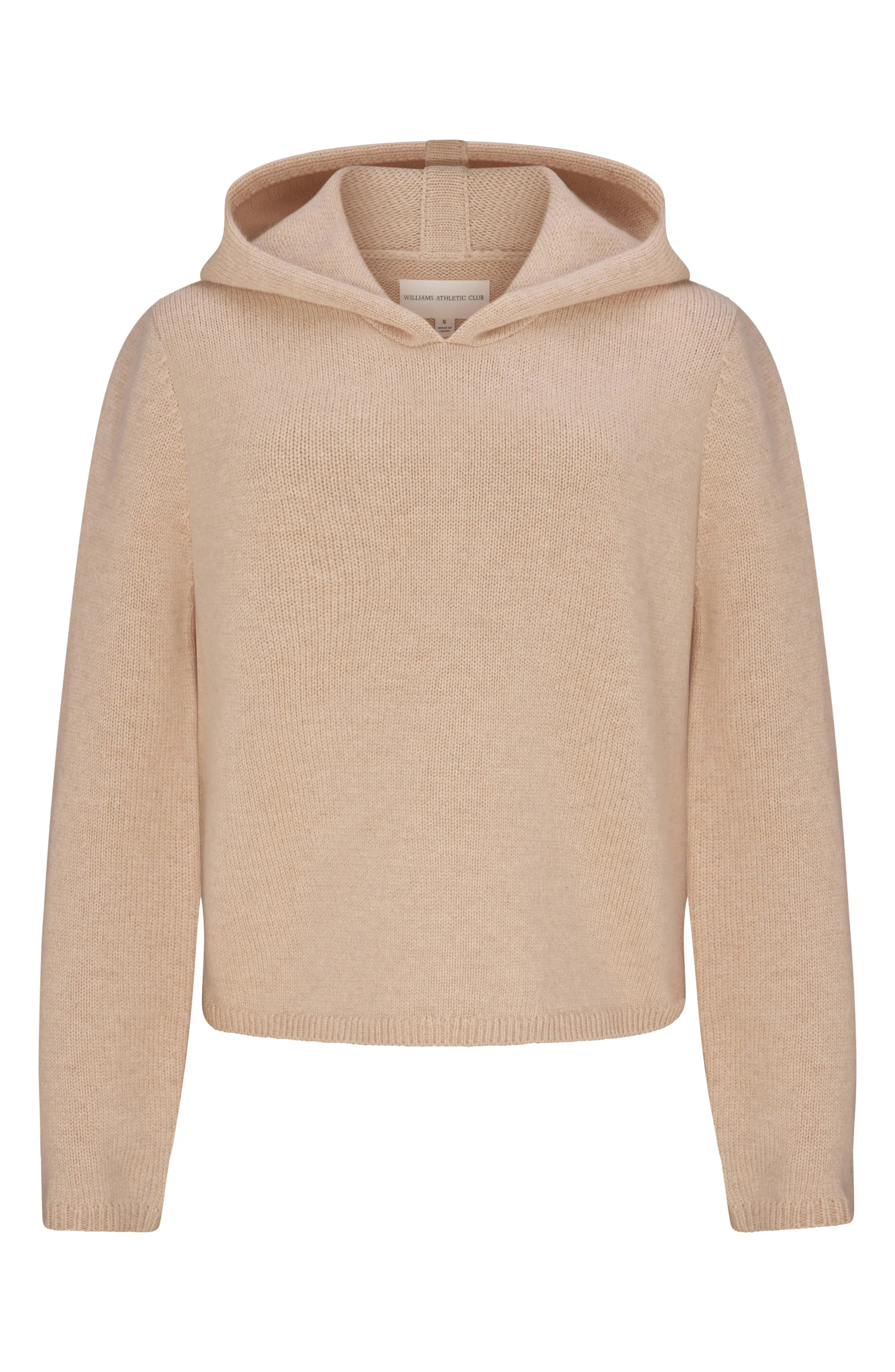 Williams Athletic Club Marnie Cashmere Hoodie in Black at Nordstrom, Size Small | Nordstrom