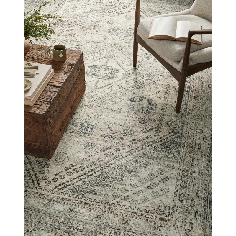 Magnolia Home By Joanna Gaines X Loloi Sinclair Machine Washable Natural / Sage Area Rug & Review... | Wayfair North America