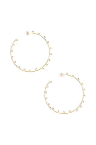 Luv AJ The Stardust Statement Hoops in Gold from Revolve.com | Revolve Clothing (Global)