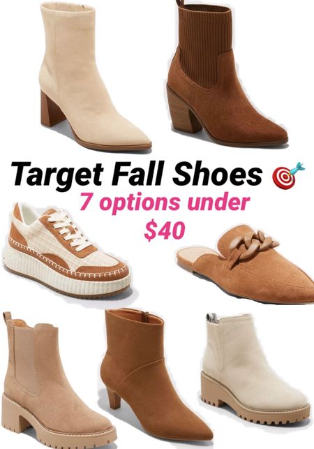 Target Fall Shoes- 7 options under $40! 

#LTKSeasonal #LTKunder50 #LTKFind