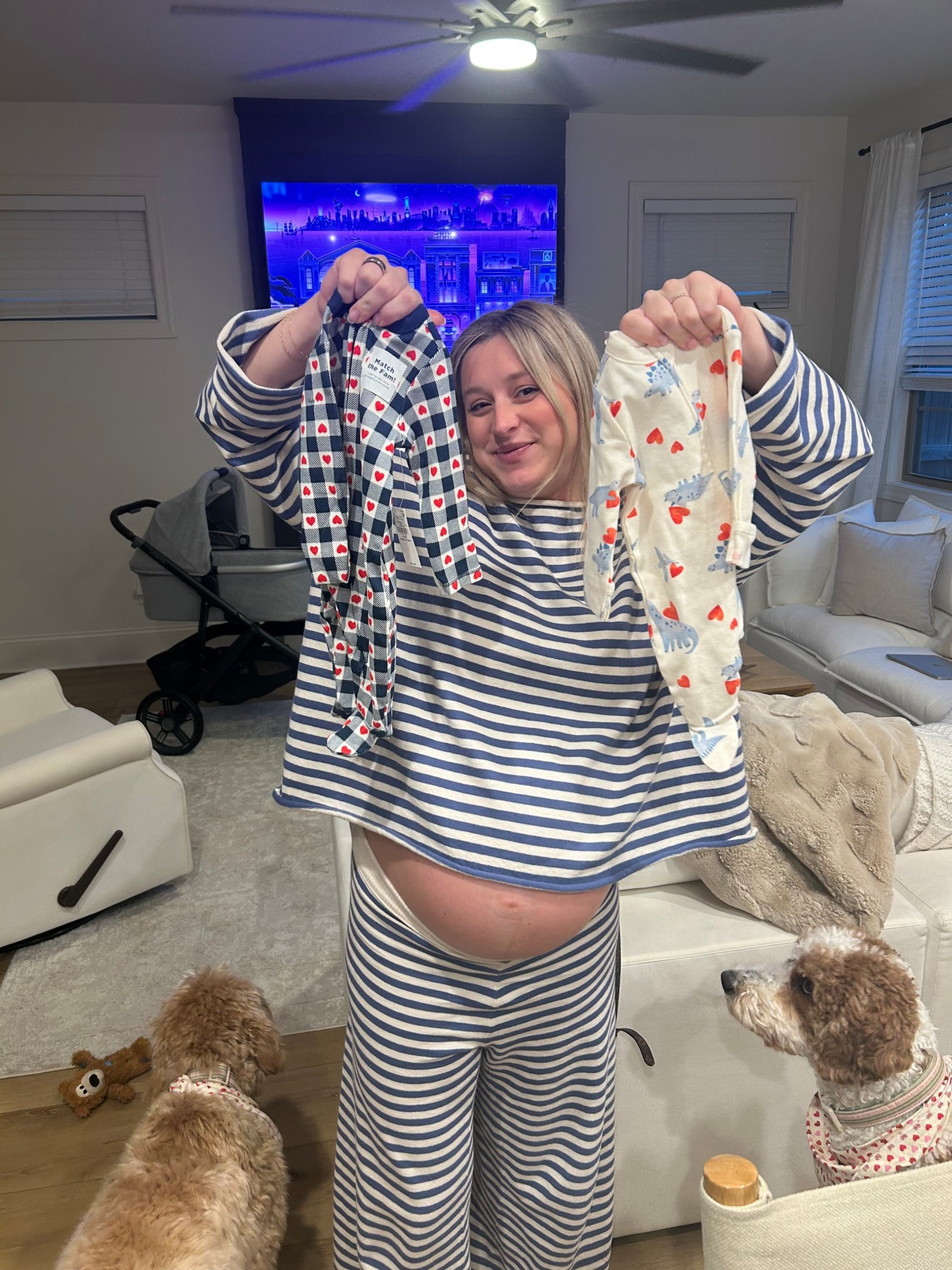 Loving these lil valentines onesies 🩵🫶🏻🤰🏼

#LTKBump #LTKBaby #LTKValentine