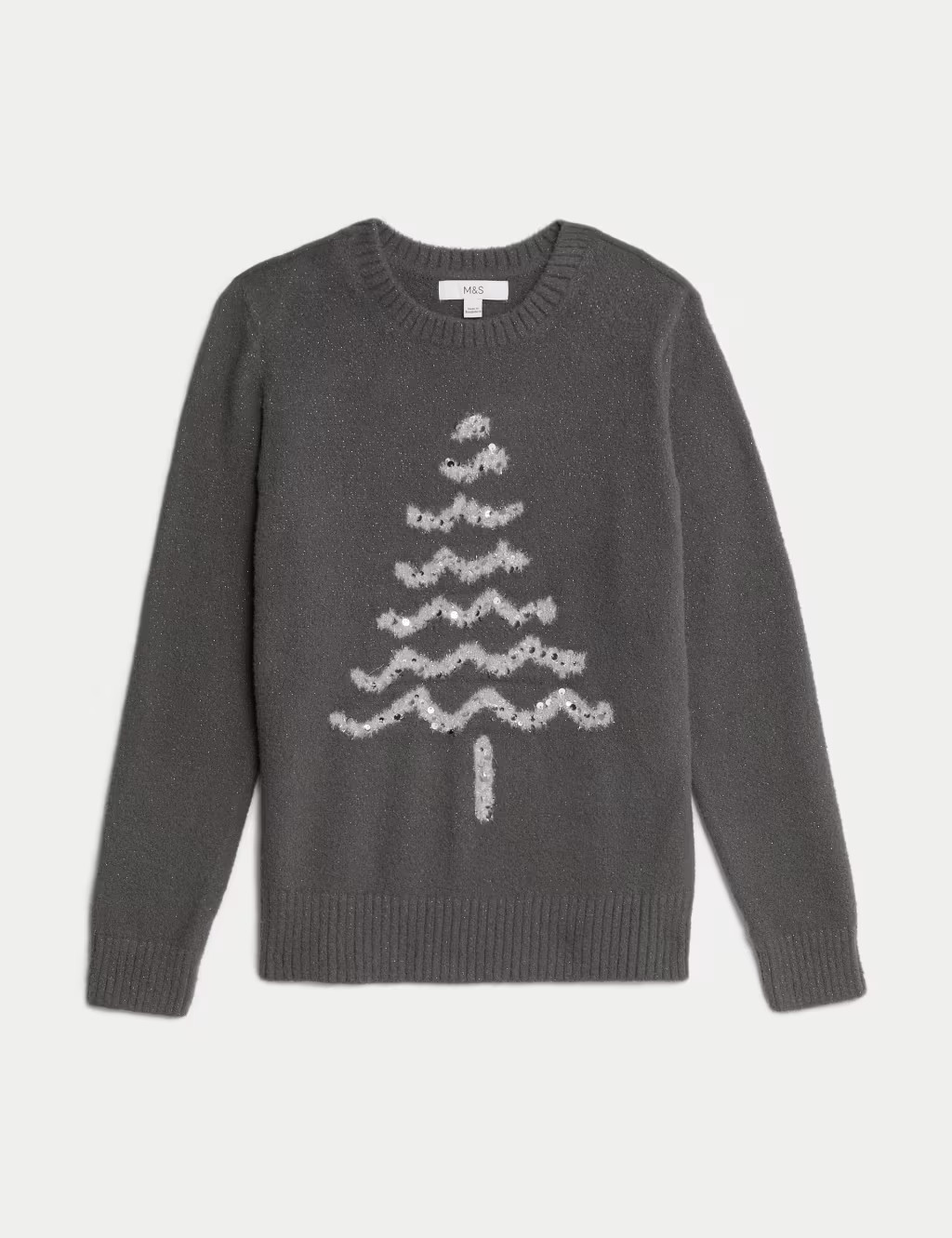 Metallic Crew Neck Christmas Jumper | Marks & Spencer (UK)