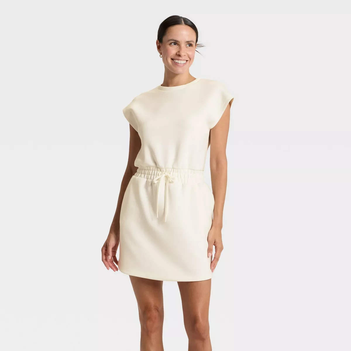 Women's Airy Sleek Dress - All In Motion™ Cream S | Target