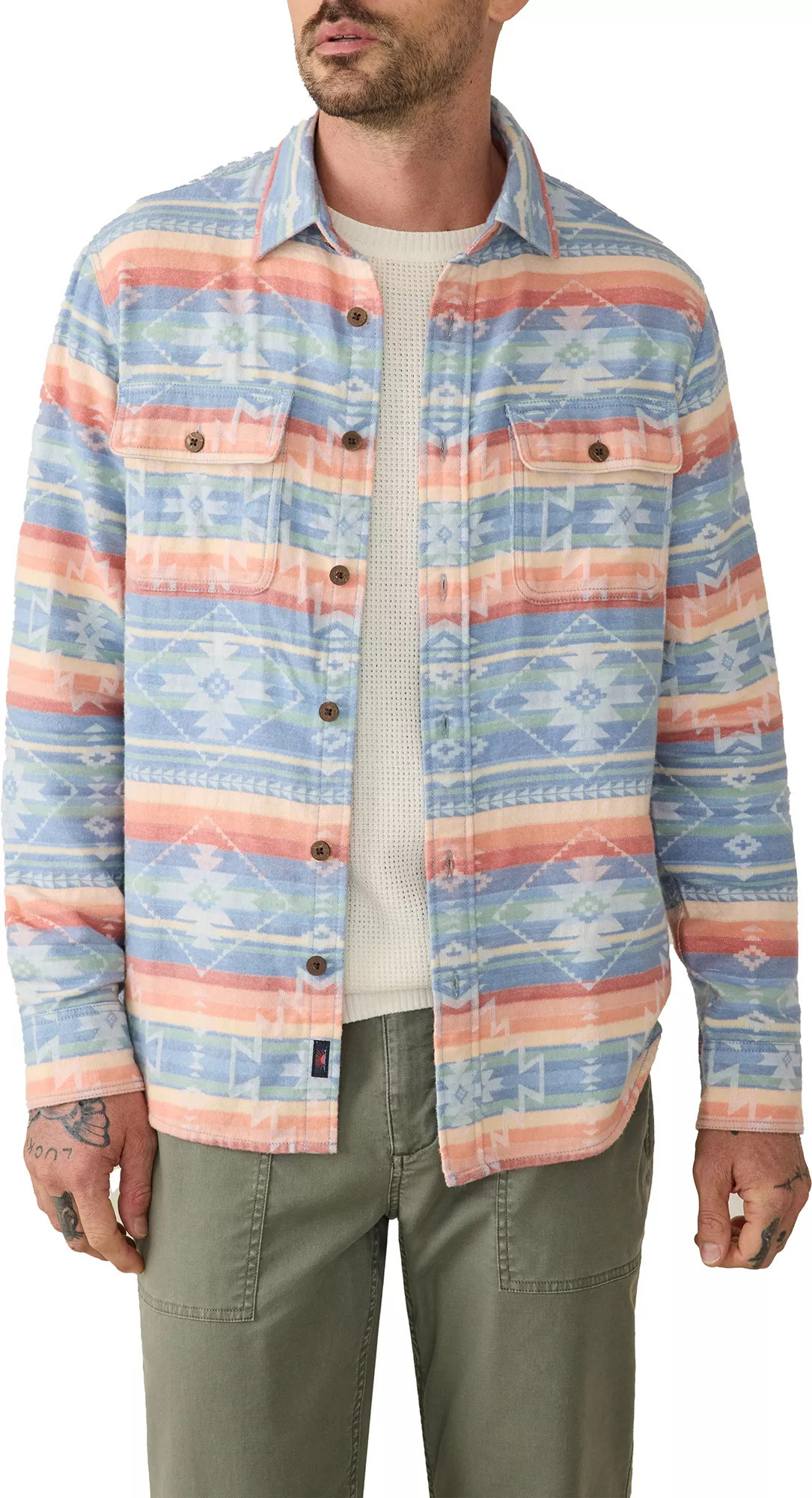 Faherty Men's Doug Good Feather Canyon Overshirt | DICK'S Sporting Goods