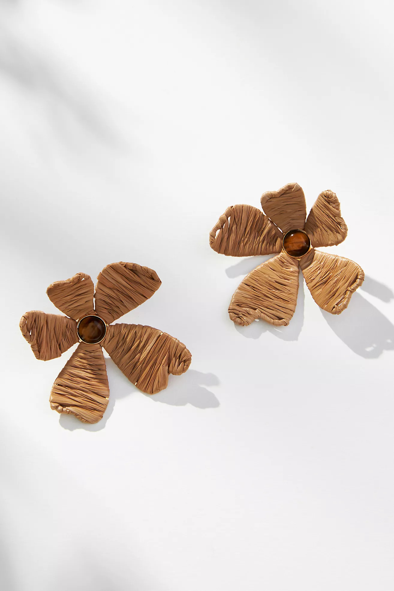 Raffia Floral Earrings | Anthropologie (US)