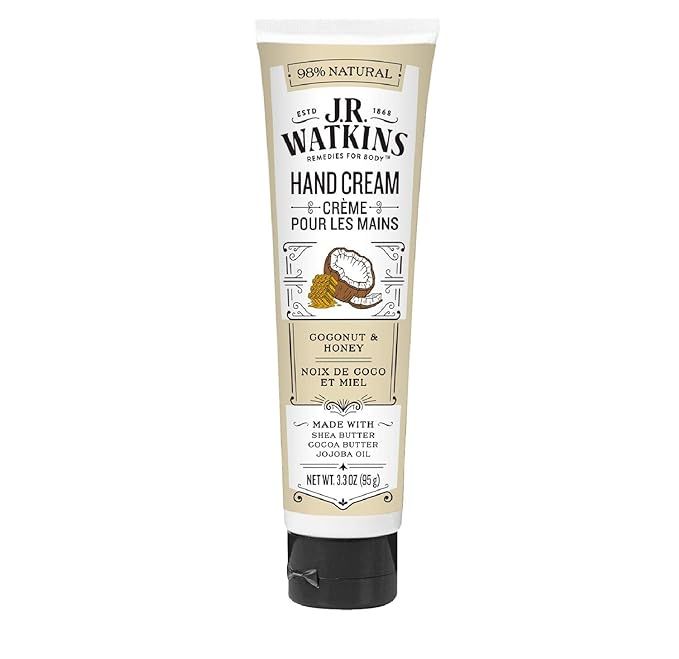 J.R. Watkins Natural Moisturizing Hand Cream, Coconut, Hydrating Hand Moisturizer with Shea Butte... | Amazon (US)