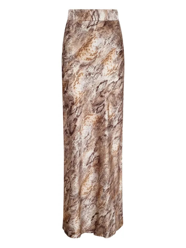 L'Agence  Ryker waistband-bias Maxi Skirt | Neutrals | FARFETCH | Farfetch Global