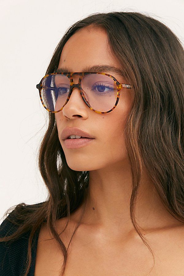 Tosca Blue Light Glasses by DIFF Eyewear at Free People, Amber Tort, One Size | Free People (Global - UK&FR Excluded)