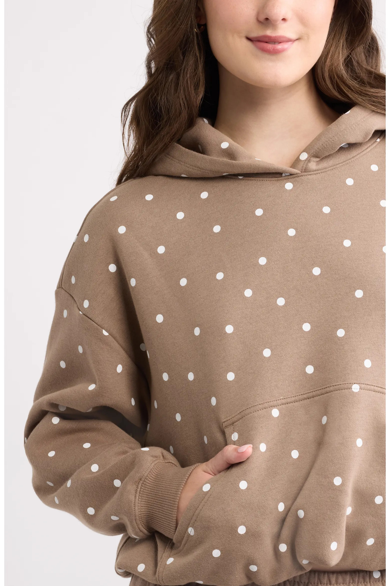 BP. Printed Oversize Bubble Hem Hoodie (Women) | Nordstrom | Nordstrom