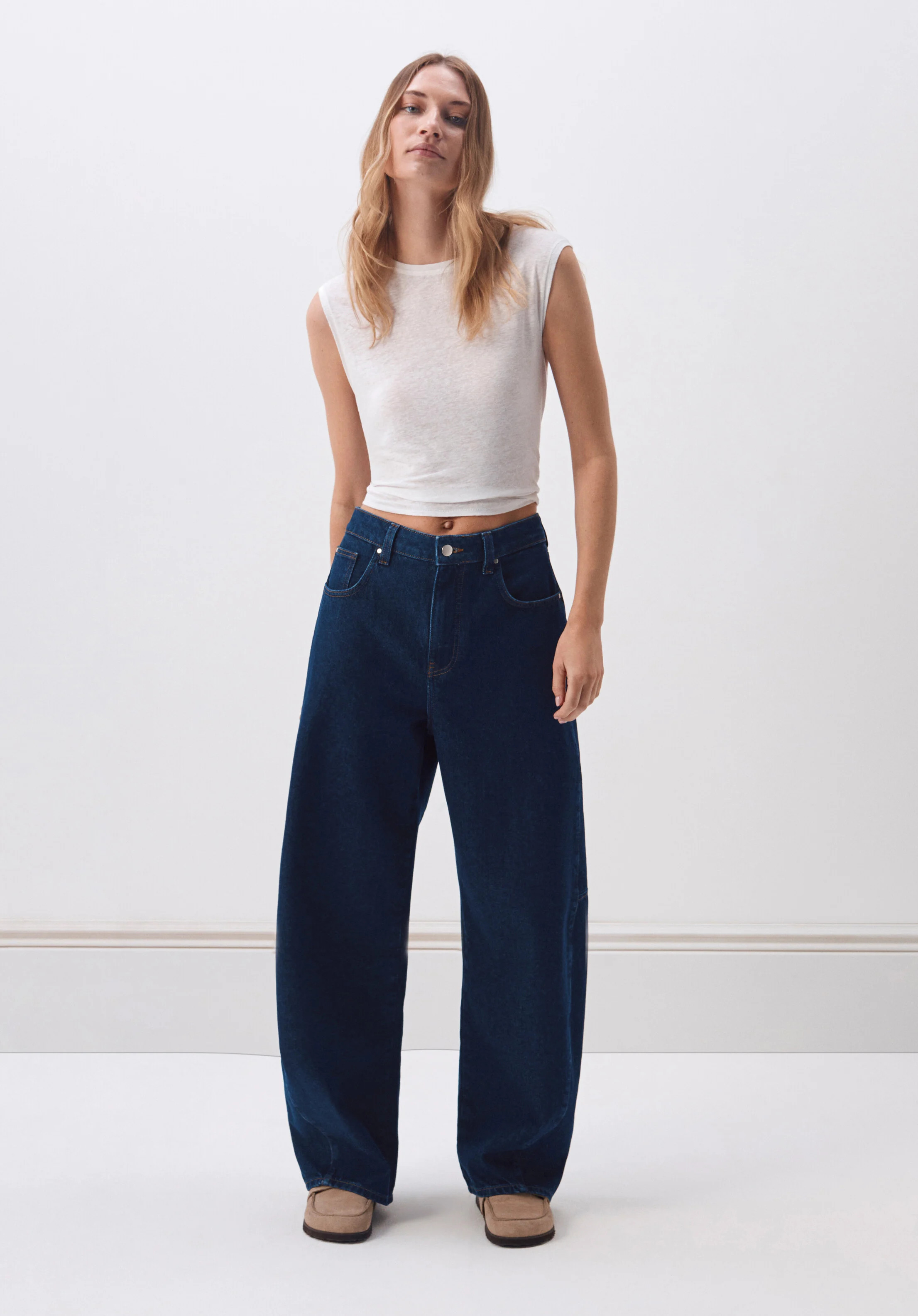 Bree Horseshoe Barrel Leg Jeans | Hush UK