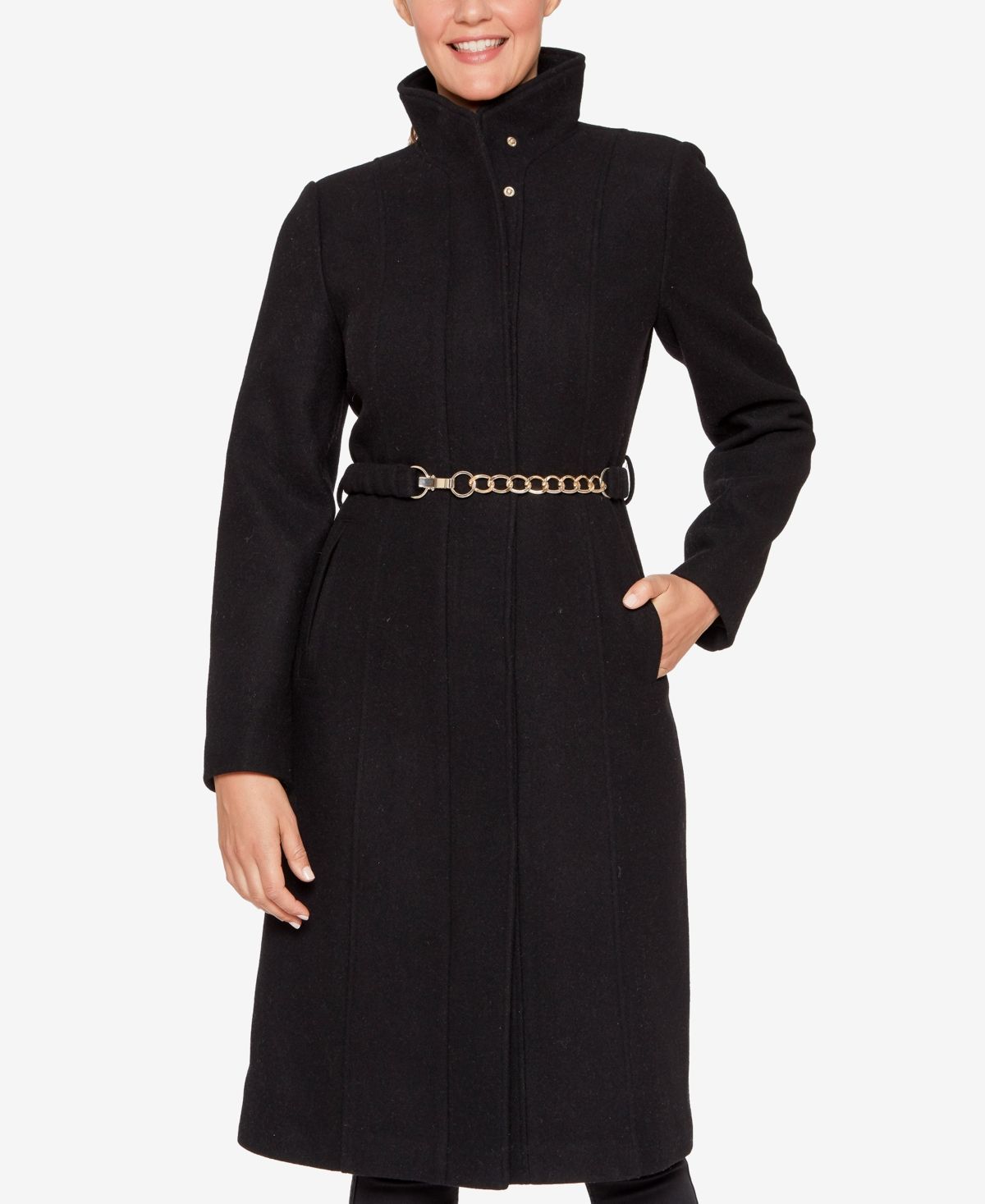 Vince Camuto Women's Chain Belted Maxi Coat | Macys (US)