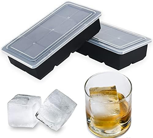 Bangp Large Ice Cube Trays with Lids 2 Pack,Silicone Ice Trays for Freezer,Easy Release Silicone ... | Amazon (US)