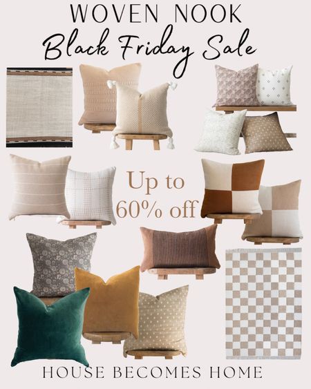 Woven Nook Black Friday sale!!! Up to 60% off!!! The best pillows, rugs and inserts! 

#LTKCyberWeek #LTKstyletip #LTKhome