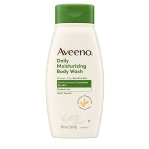 Aveeno Daily Moisturizing Body Wash, Lightly Scented, 18 OZ | CVS Health