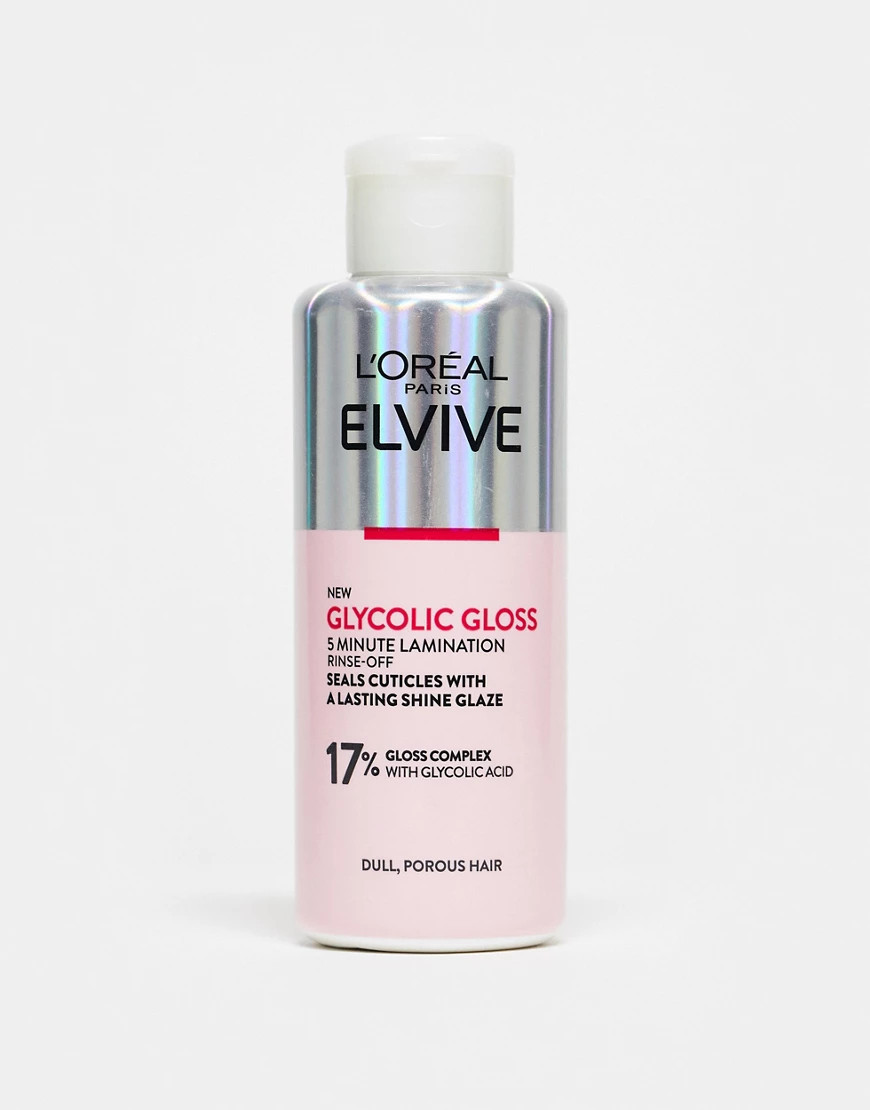 L'Oreal Paris Elvive Glycolic Gloss, 5 Minute Lamination Treatment for Dull Porous Hair 200ml-No colour | ASOS (Global)