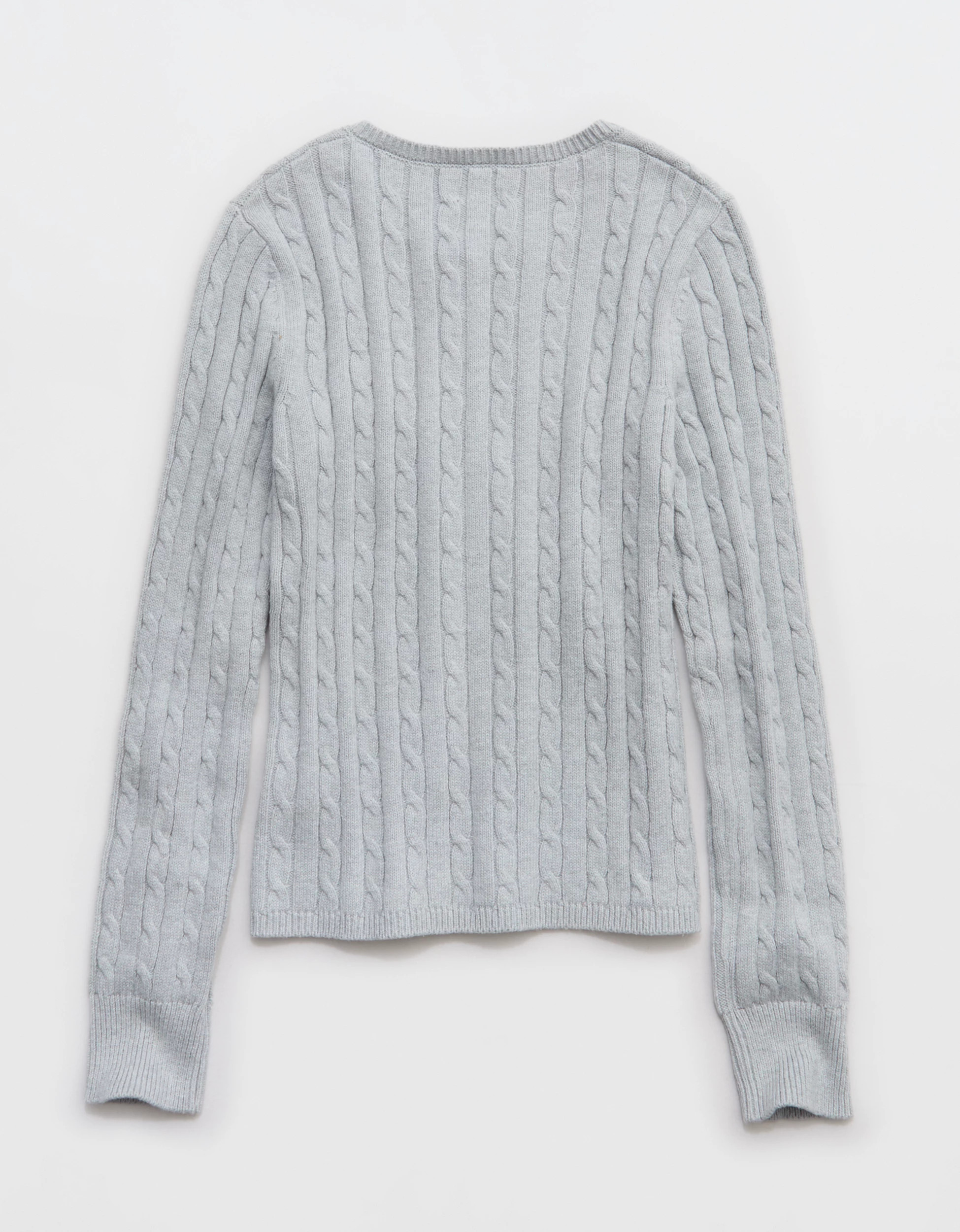 Aerie Cotton Cable Henley Sweater | American Eagle Outfitters (US & CA)