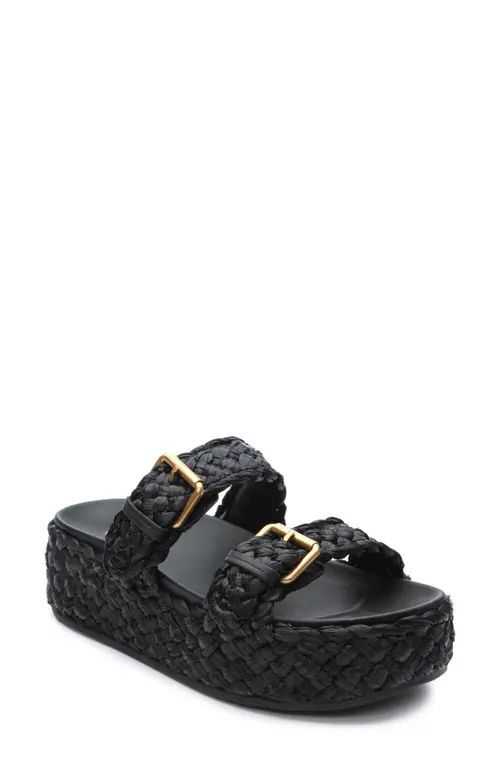 Ash Ziggy Platform Slide Sandal in Black at Nordstrom, Size 7Us | Nordstrom