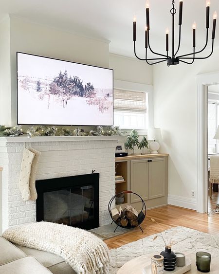 A cozy Saturday morning. Living room décor inspiration with neutral minimal holiday decor. Greg sectional decor, holiday decor, neutral home, minimal home, Victorian, modern, white 

#LTKSeasonal #LTKHoliday #LTKhome