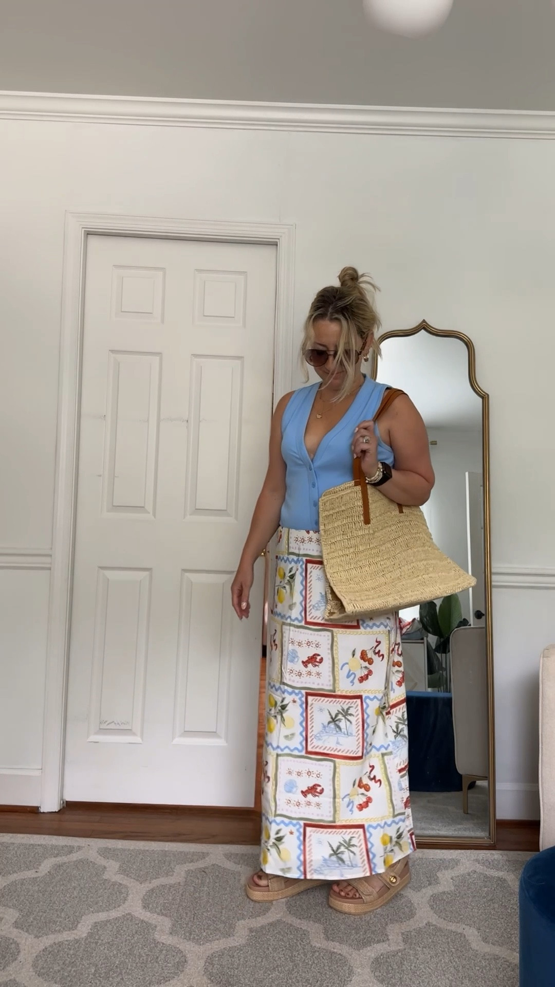 storytelling:

⸻

Meet me in Positano… or at the grocery store pretending it’s Positano 🇮🇹🍋
This vacation-ready look is sunshine in an outfit—bold colors, breezy linen textures, and the kind of skirt that makes you want to book a plane ticket.
Perfect for:
✈️ Vacation dinners
🍷 Al fresco lunches
📸 Walking the boardwalk with a straw bag and a spritz in hand

🛍️ Linked on LTK!
Tank, sandals & accessories are all shoppable
👉 https://liketk.it/5fzcY

#vacationoutfit #summerresortstyle #ltkgetaway #coastalinspiredstyle #petitefashionover40 #colorfulsummerstyle #styledontheshore #trilbystyle #italianvacationvibes #ltkunder100 #marylandinfluencer #patternplay #resortwear #summervacationlook #travelinstyle


#LTKTravel #LTKShoeCrush #LTKItBag