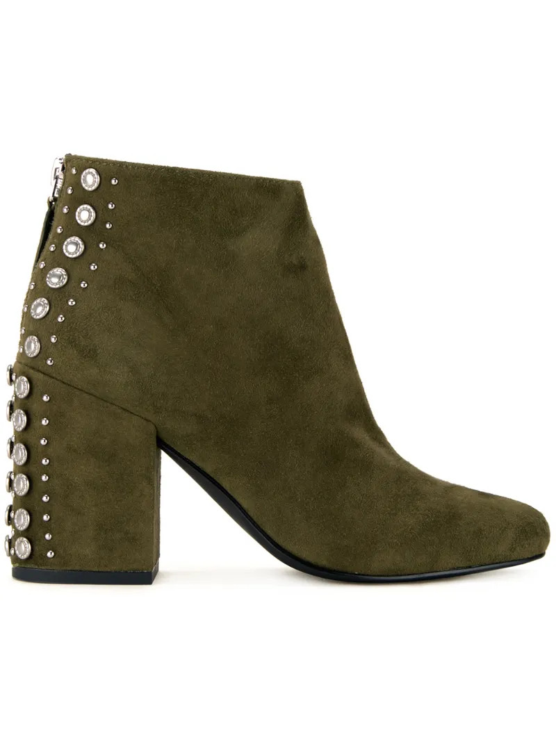 Senso - Jescinta II boots - women - Suede/Pig Leather/synthetic resin - 42, Green, Suede/Pig Leather/synthetic resin | FarFetch US