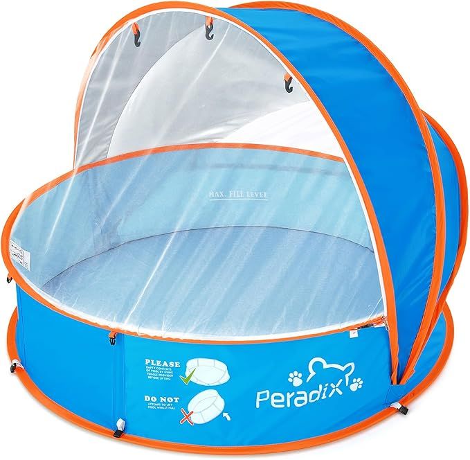 Peradix Baby Beach Tent, Paddling Pool for Kids & Pets Infant Ball Pit Tent, Toddler Wading Pool ... | Amazon (US)