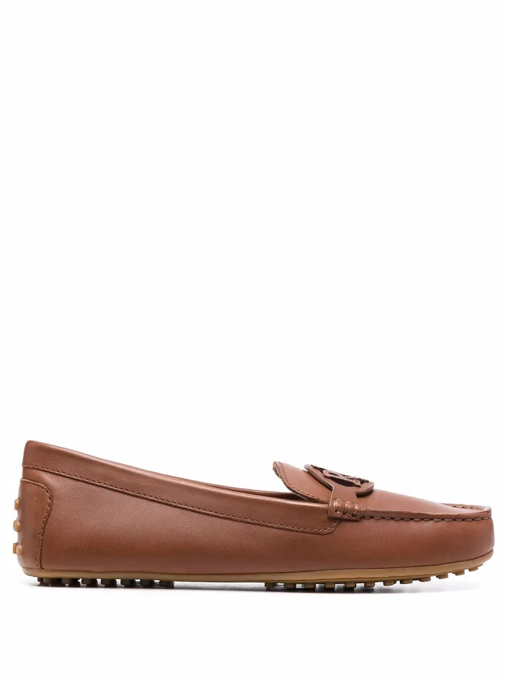 Brynn logo patch loafers | Farfetch Global