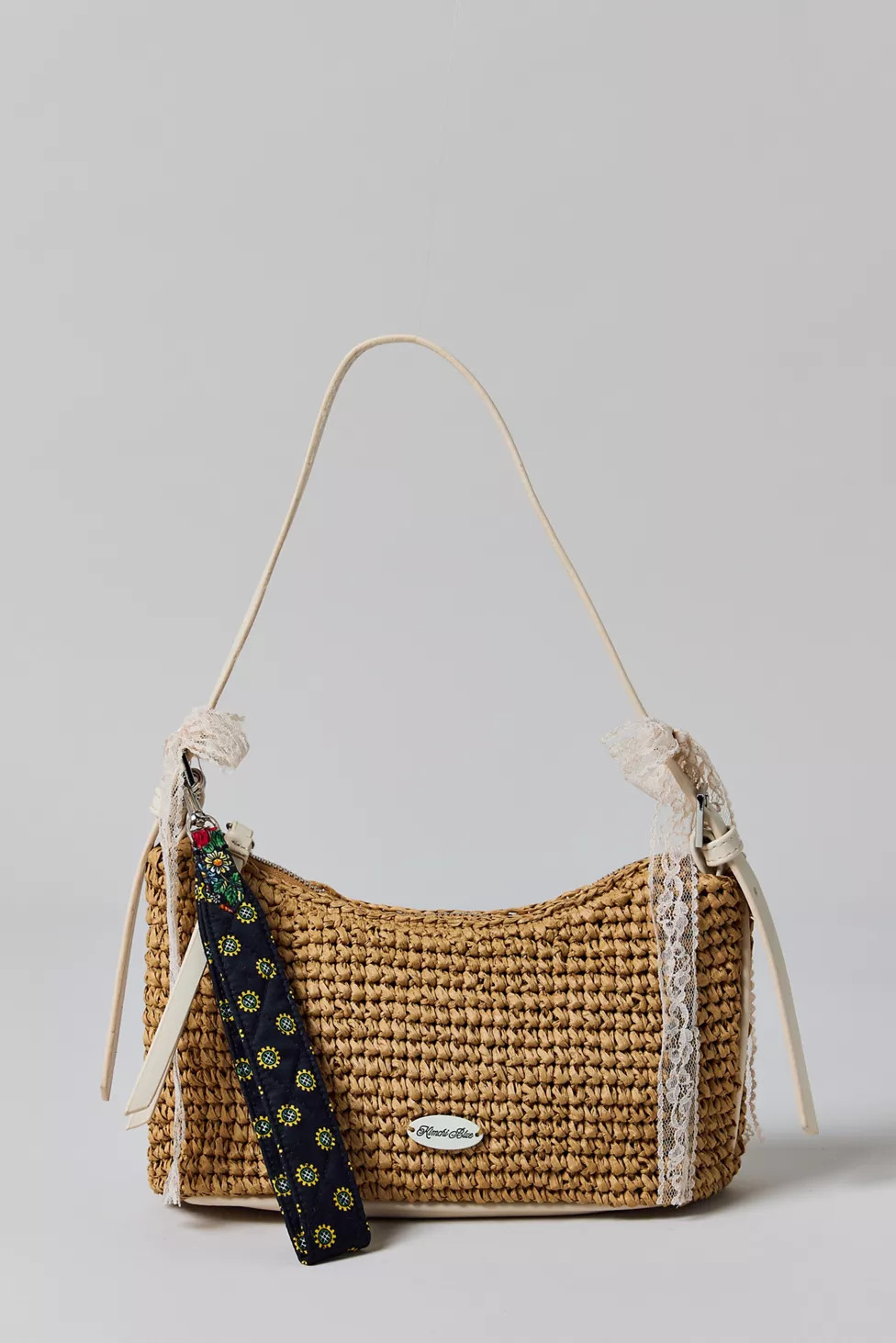 Kimchi Blue Lucia Raffia Baguette Bag | Urban Outfitters (US and RoW)