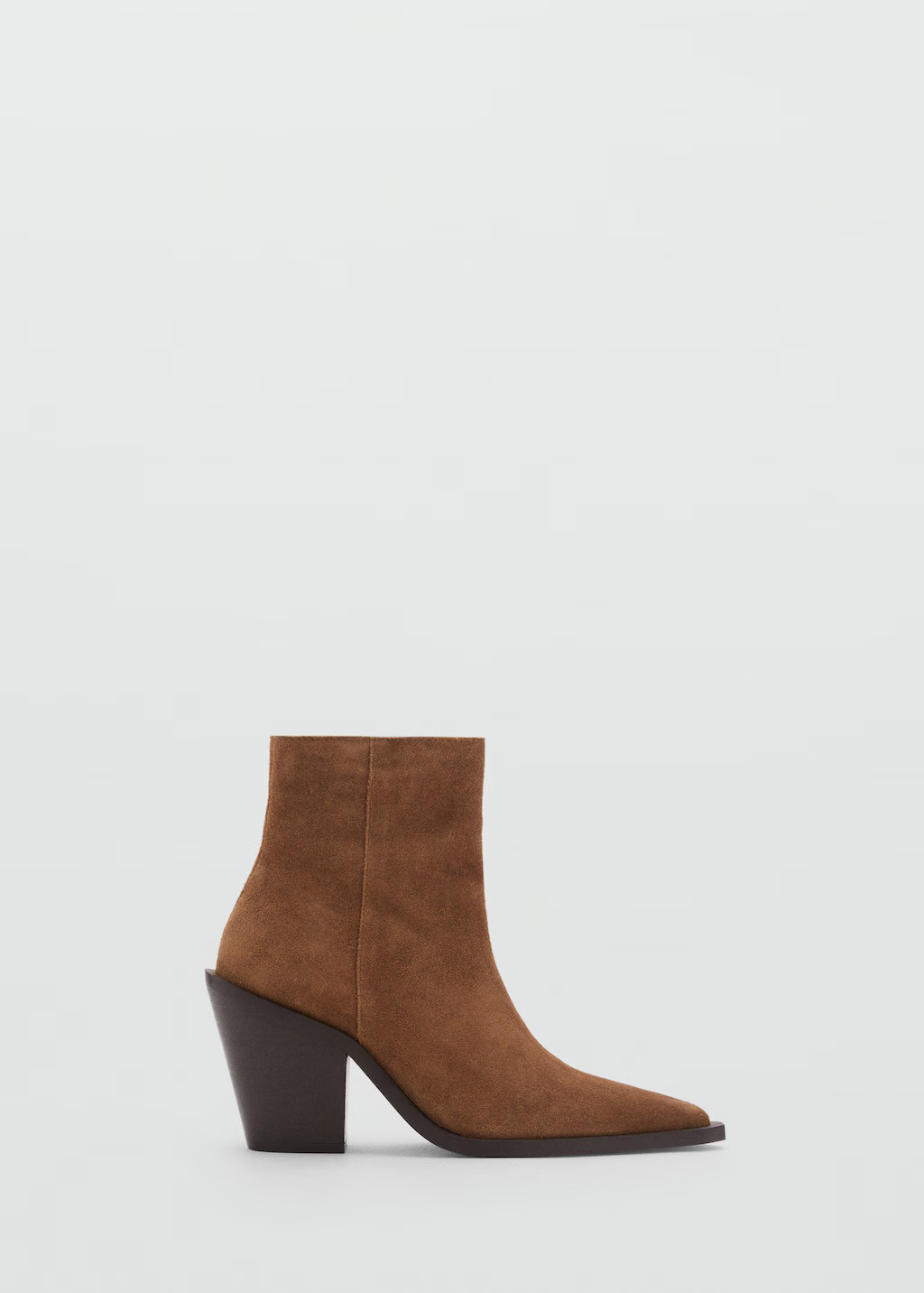 Heel suede ankle boot - Women | MANGO United Kingdom | MANGO (UK)