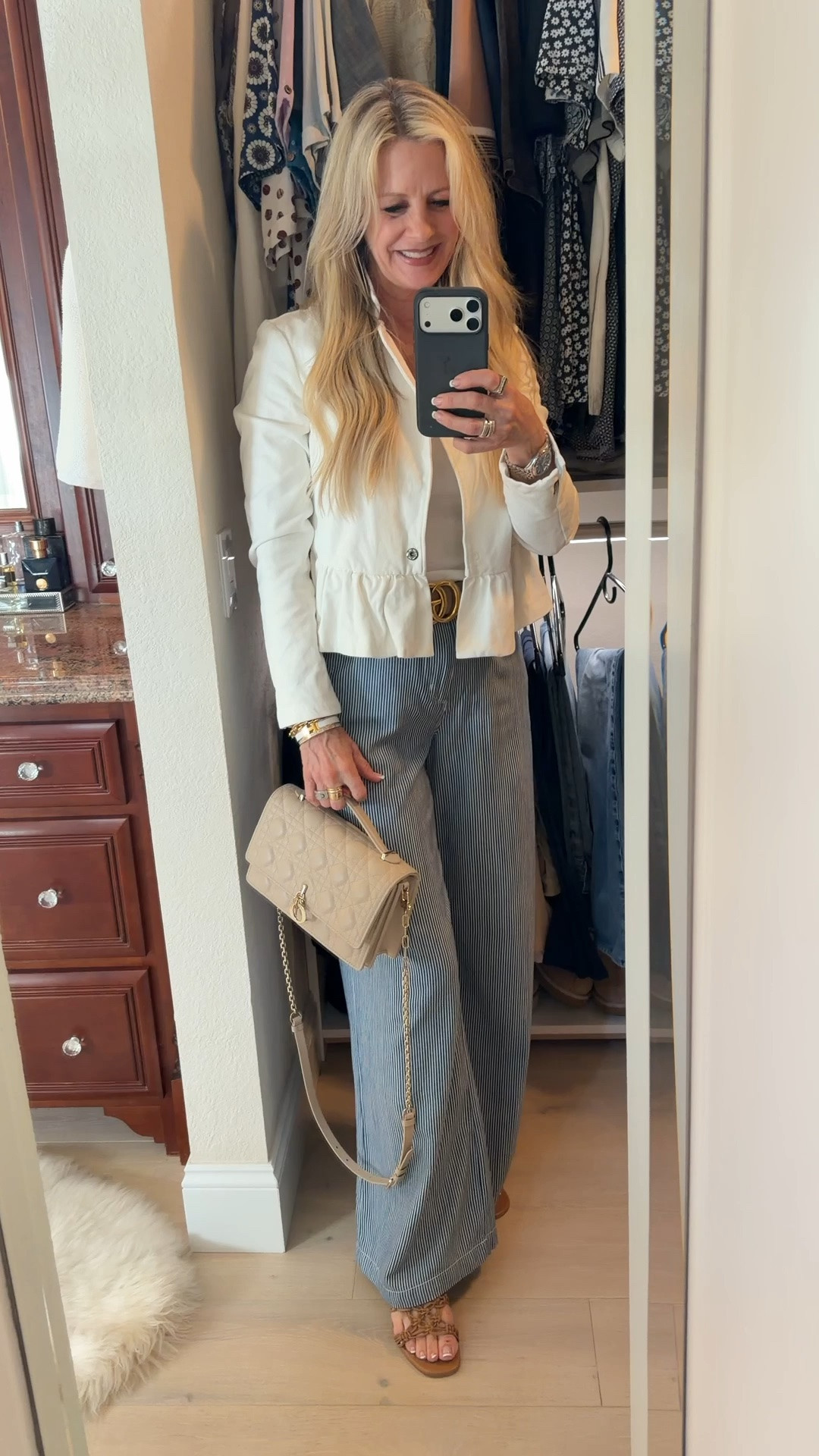 I found comfortable wide leg pants by L’Agence  - so good!

#LTKOver40 #LTKootd #LTKTravel
