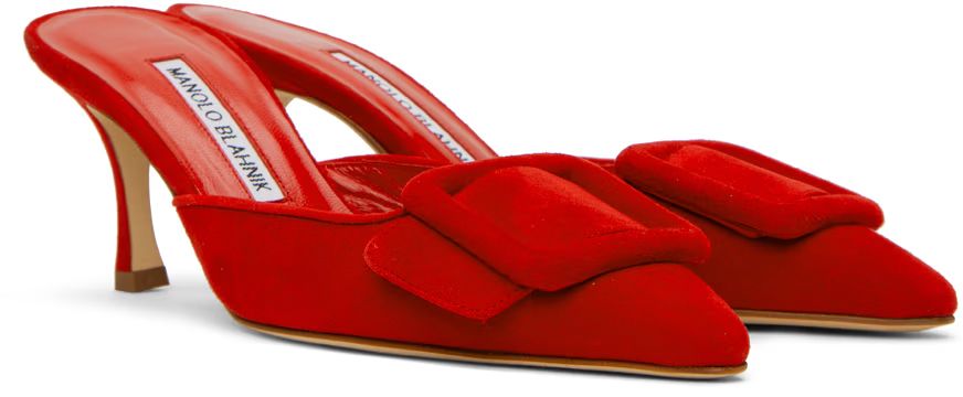 Red Maysale 70 Mules | SSENSE