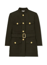 Gabardine Belted Jacket | St. John Knits