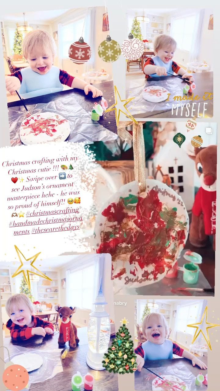 Christmas crafting with my Christmas cutie !!! 🎨🎄♥️✨ Swipe over ➡️ to see Judson’s ornament masterpiece hehe - he was so proud of himself!! 🥹🥰🫶🏽⭐️ #christmascrafting #handmadechristmasornaments #thesearethedays

#LTKSeasonal #LTKHoliday