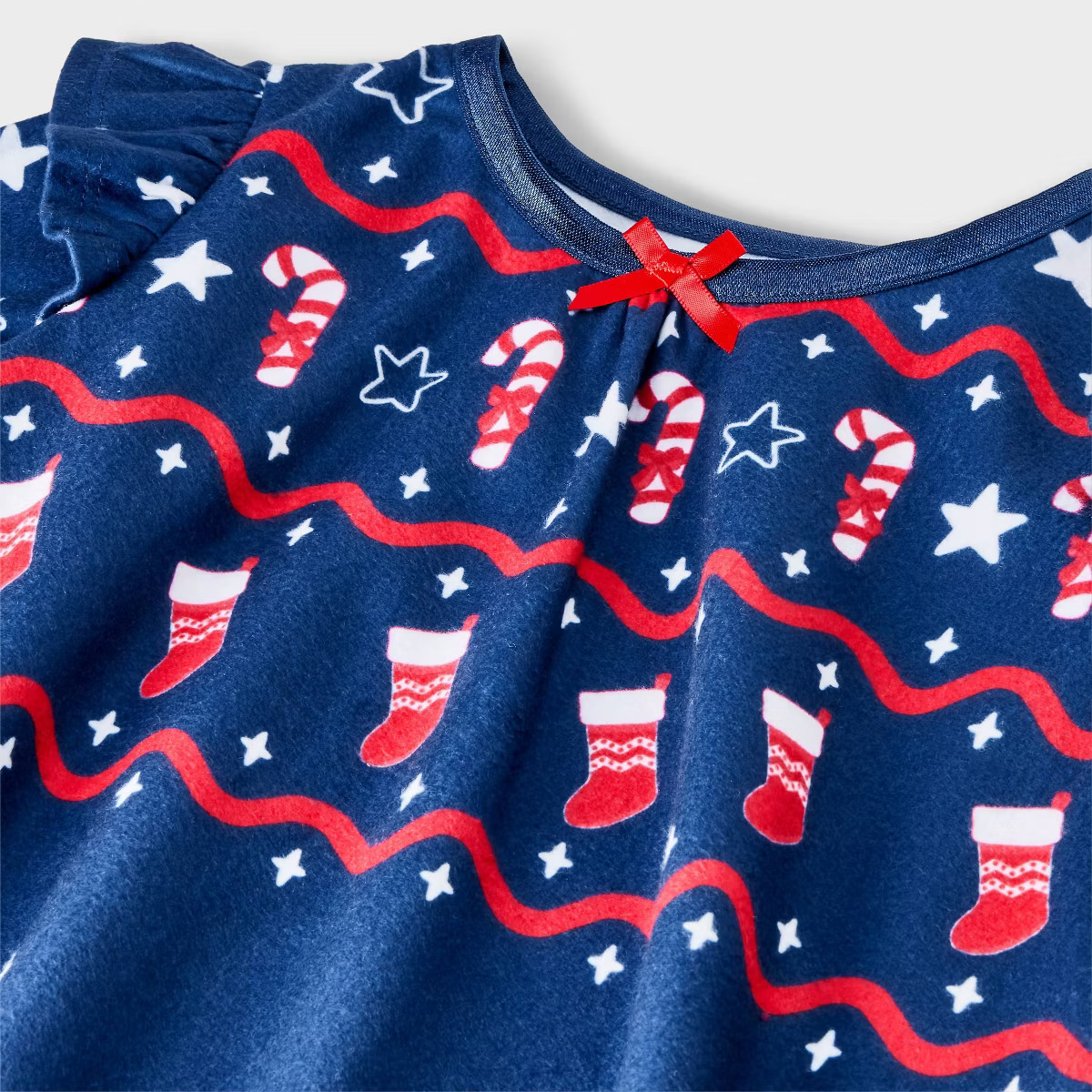 Toddler Girls' Bluey Holiday Dorm NightGown - Navy | Target