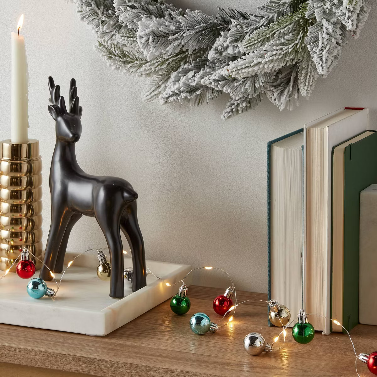 30ct LED Dewdrop with Colorful Ornaments Christmas Indoor Novelty String Lights Warm White with S... | Target