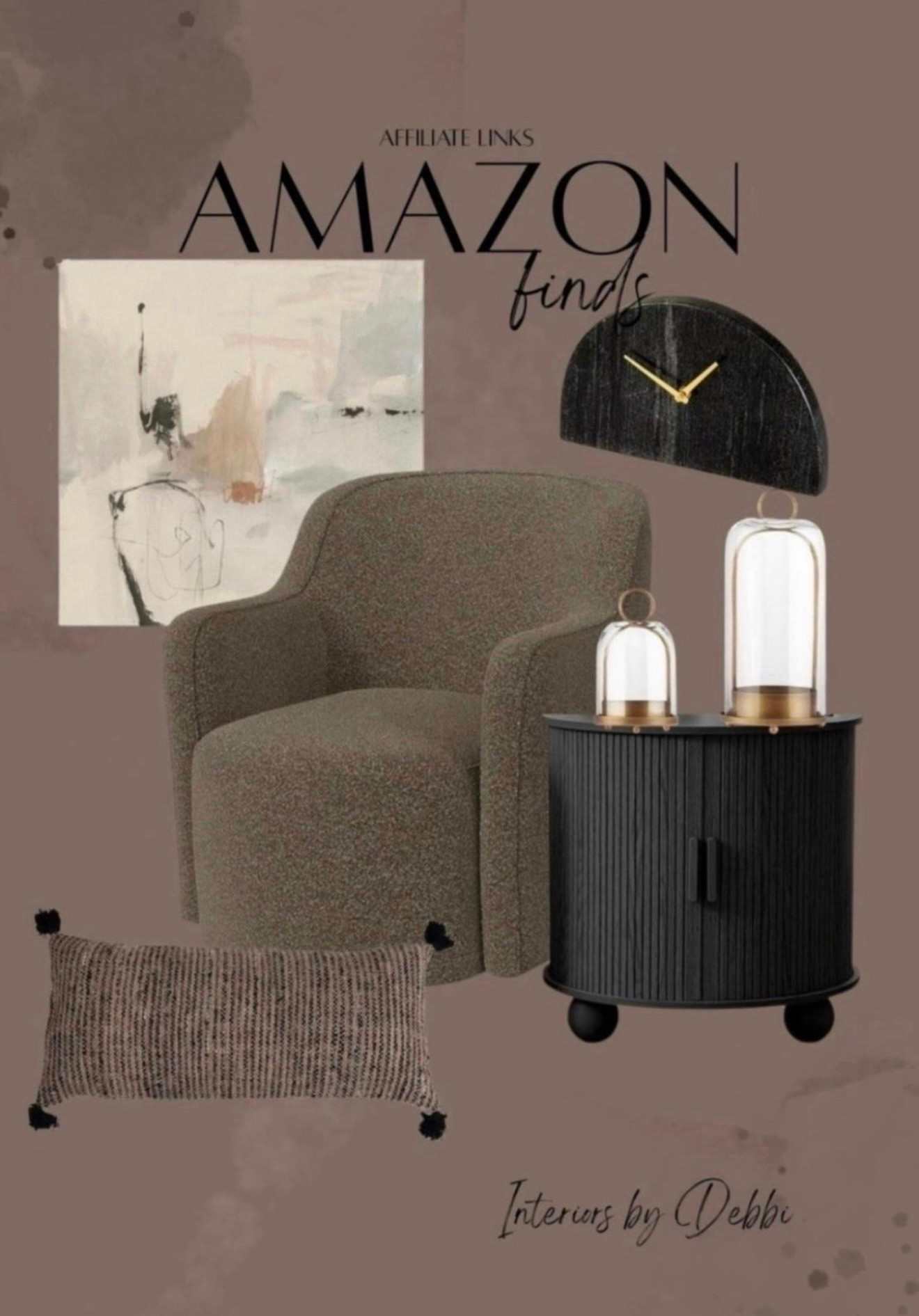 Amazon Finds
Accent chair, side table, artwork, lumbar pillow, transitional home, modern decor, amazon find, amazon home, target home decor, mcgee and co, studio mcgee, amazon must have, pottery barn, Walmart finds, affordable decor, home styling, budget friendly, accessories, neutral decor, home finds, new arrival, coming soon, sale alert, high end look for less, Amazon favorites, Target finds, cozy, modern, earthy, transitional, luxe, romantic, home decor, budget friendly decor, Amazon decor #amazonhome

#LTKSeasonal #LTKHome