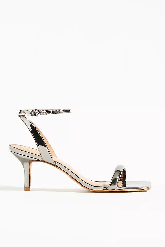Maeve Square-Toe Ankle-Strap Heels | Anthropologie (US)