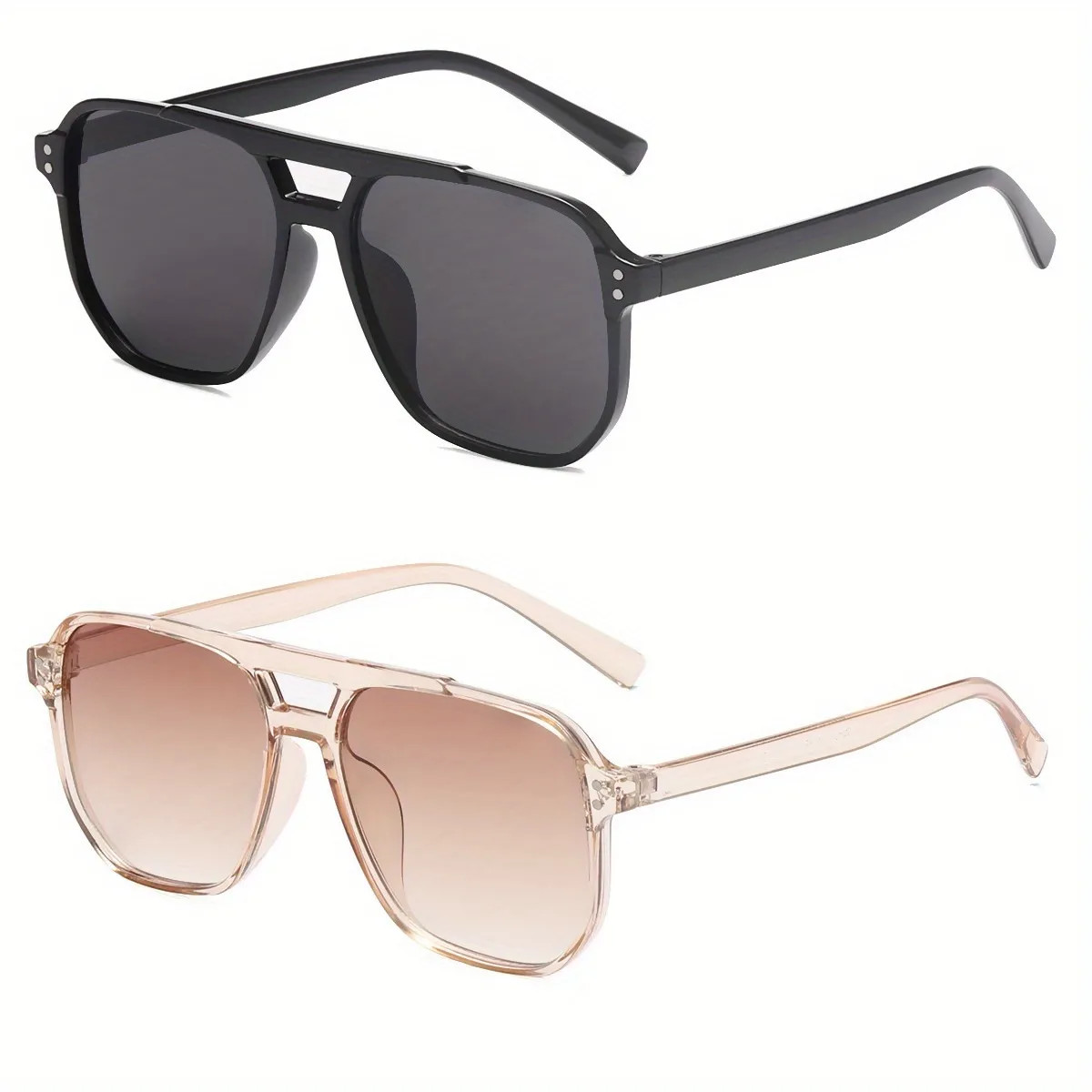 2 Pairs of Stylish Aviator Sunglasses for Women & Men - Perfect for Summer Vacation & Beach Trave... | Temu Affiliate Program