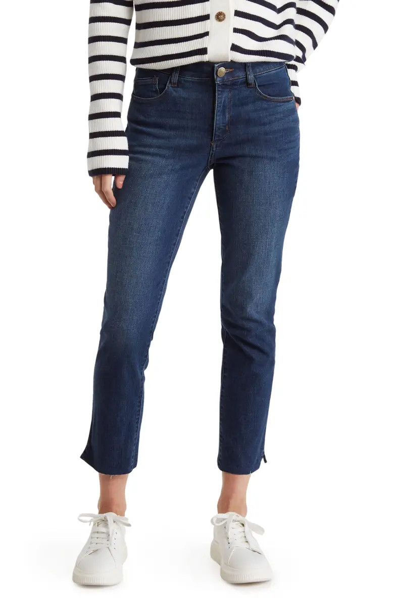 'Ab'Solution Raw Hem Skinny Straight Jeans | Nordstrom