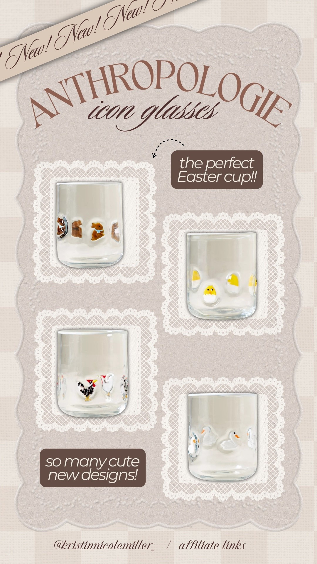 I am obsessed with the bunny one!!! 😍

Seasonal spring Easter just dropped bunny chick rooster duck icon glasses iced coffee cups juice glass 

#LTKSeasonal #LTKHome #LTKmomlife