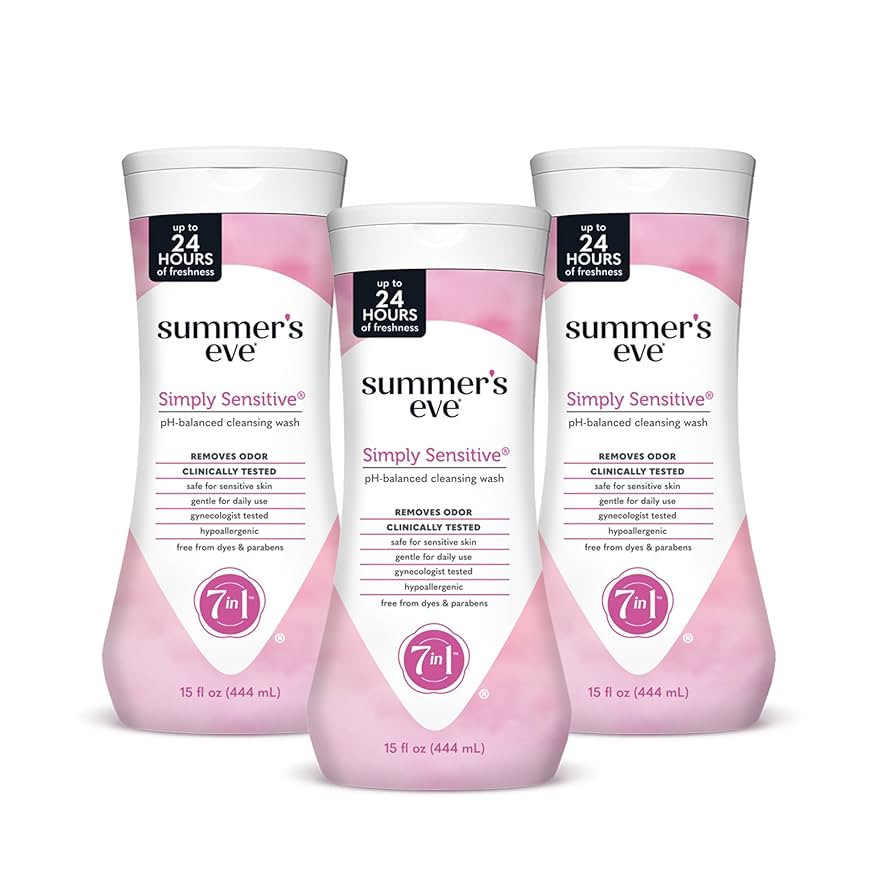 Summer's Eve Simply Sensitive Daily Gentle All Over Feminine Body Wash, Removes Odor, Feminine Wa... | Amazon (US)