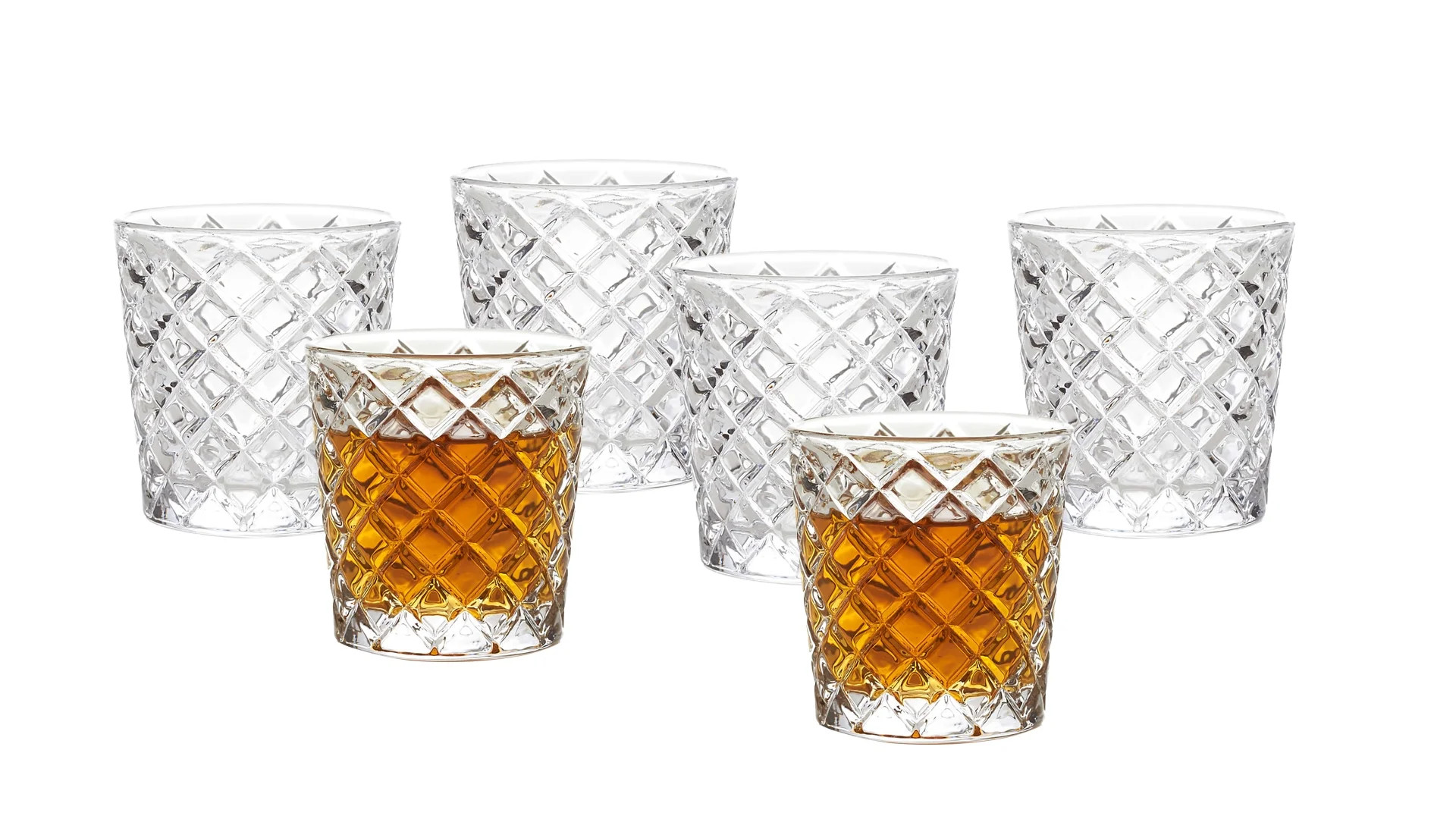 Better Homes & Gardens Clear Diamond-Cut Glass Shot Glass, 6 Pack | Walmart (US)