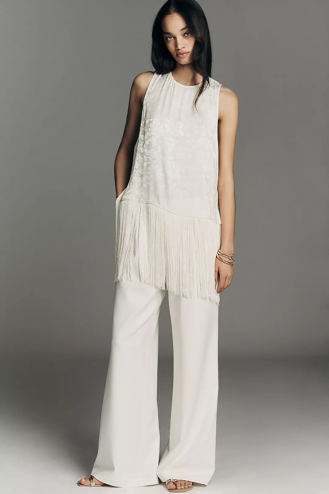 4SI3NNA Sleeveless Fringe Top | Anthropologie (US)