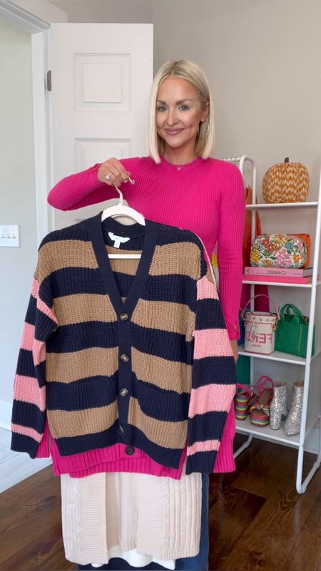 Walmart fashion / pink bodysuit / stripe cardigan / jean trousers / duster cardigan / affordable fall fashion 

Size: XS in sweaters and dress and 0 short in jeans 

#LTKfindsunder50 #LTKSeasonal #LTKstyletip