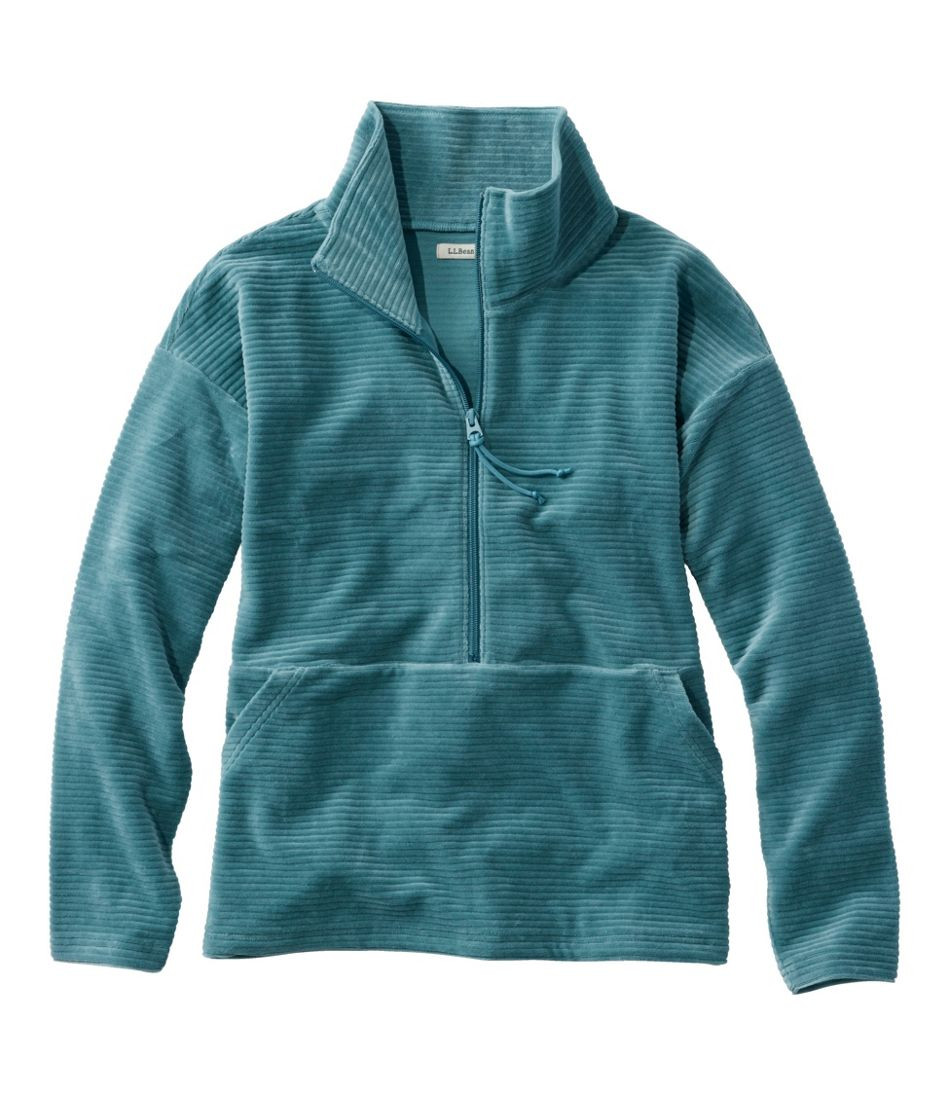 Women's Soft Stretch Corduroy Pullover, Half-Zip | L.L. Bean
