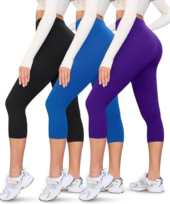 VALANDY Creamlush 3 Pack High Waisted Leggings for Women Buttery Soft | Amazon (US)