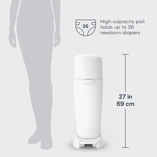 Complete Diaper Pail Registry Gift Set with 8 Refill Bags | Babylist