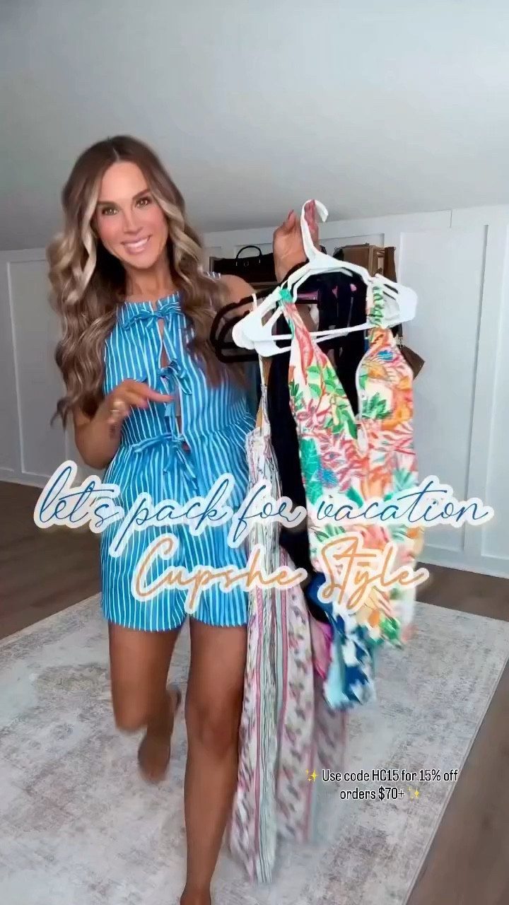 POV: your suitcase just got a major glow up ☀️✈️ 

Cupshe understood the assignment with these vacation-ready looks and I’m officially obsessed 😍 From beach days to sunset dinners… these pieces are giving effortless, elevated, and SO easy to mix + match.

✨ Use code HC15 for 15% off orders $70+ ✨ 

 #LTKSeasonal #LTKSwim #LTKTravel